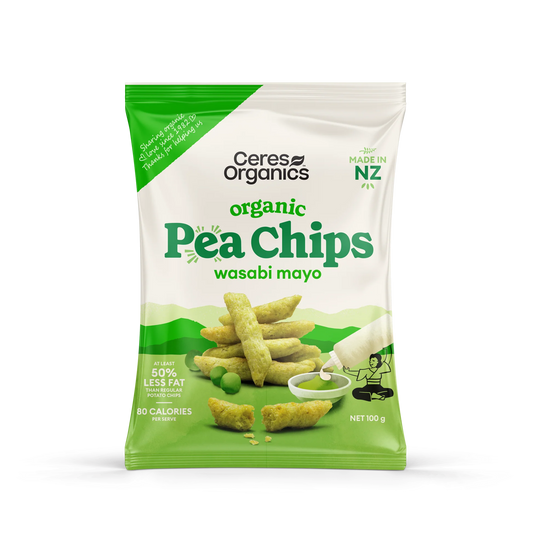 Ceres Organic Pea Chips Wasabi Mayo 100g