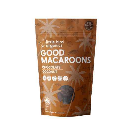 Little Bird Organics Good Macaroons Chocolate & Coconut 125g