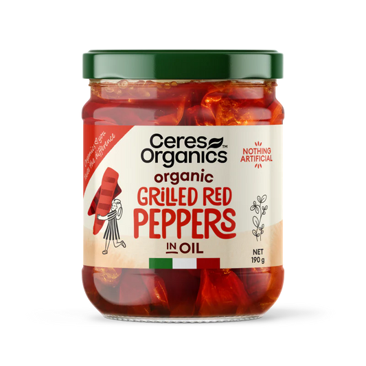 Ceres Organic Grilled Red Peppers 190g