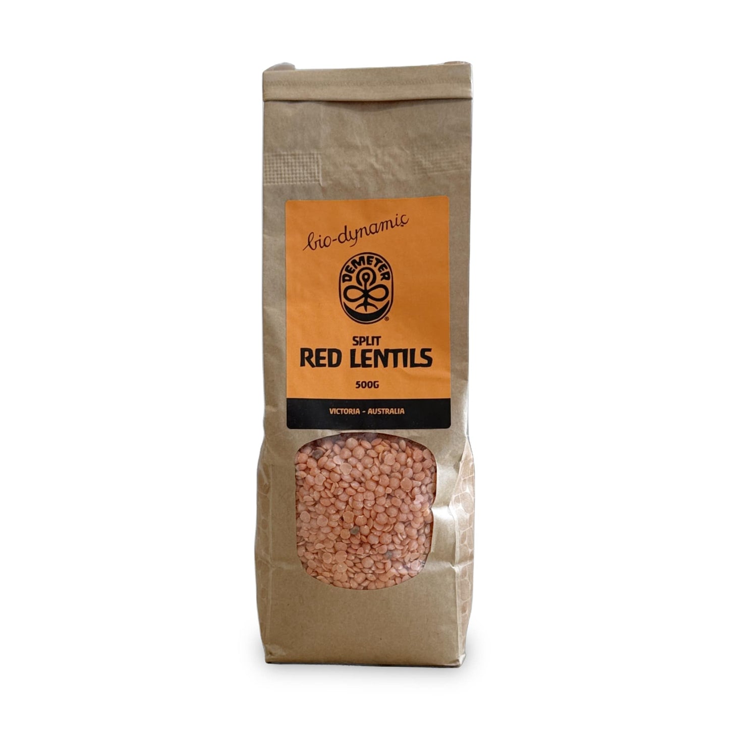 Demeter Biodynamic Lentils Red Split 500g