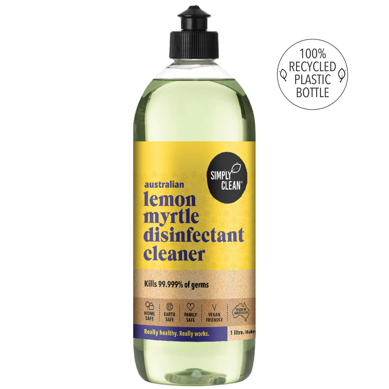 SimplyClean Disinfectant Cleaner Lemon Myrtle 1L