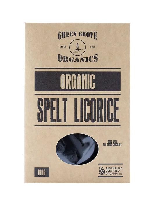 Green Grove Organic Spelt Licorice 180g