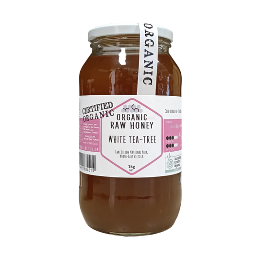 Raw Honey Organic White Tea Tree 1kg