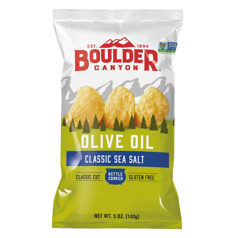 Boulder Canyon Olive Oil Classic Sea Salt Chips 148g