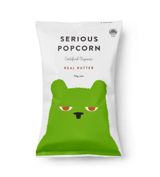 Serious Food Co. Organic Popcorn Real Butter 70g