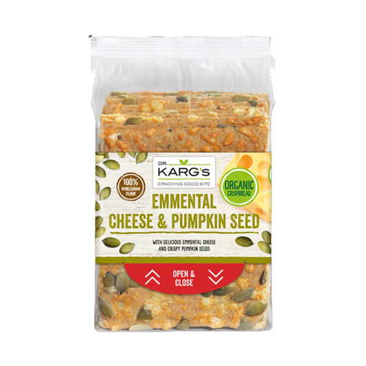 Dr Kargs Organic Cheese & Pumpkin Seed Crispbread 200g