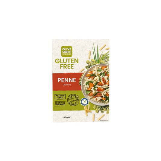 Olive Green Organics Gluten Free Quinoa Penne 250g
