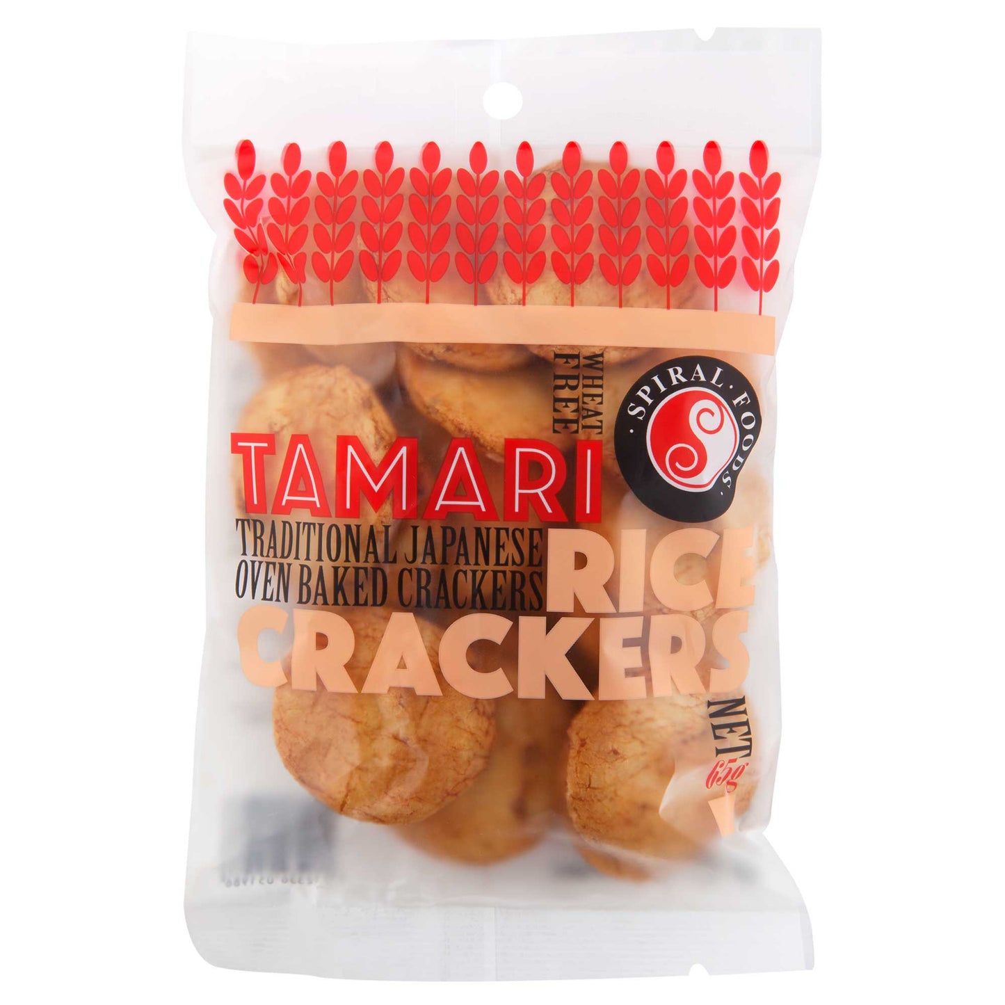 Spiral Foods Tamari Brown Rice Crackers 65g