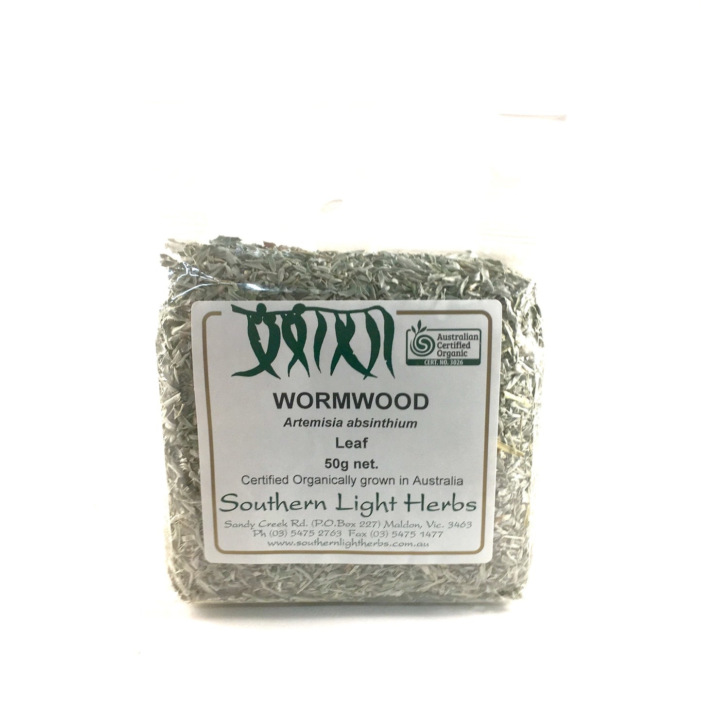 Southern Light Herbs Organic Wormwood 50g