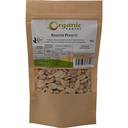 Organic Pantry Organic Roasted Peanuts 150g