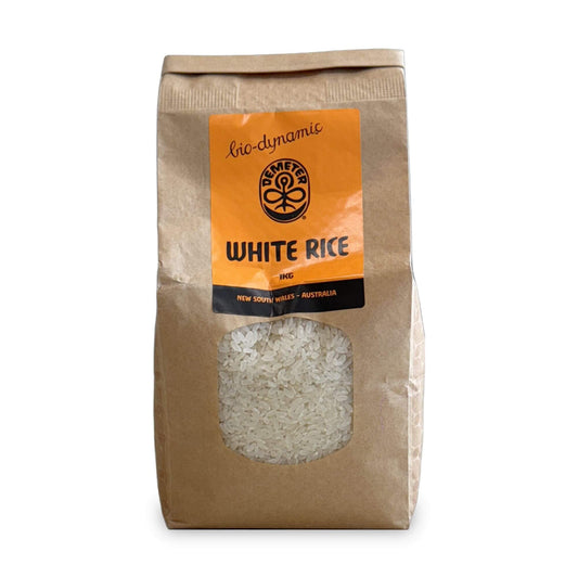 Demeter Biodynamic White Rice Medium Grain 1kg