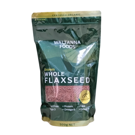 Waltanna Foods Organic Brown Whole Flaxseed 500g