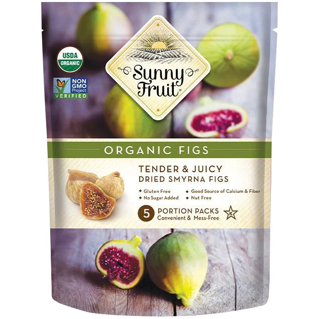 Sunny Fruit Organic Dried Figs 5 Pack 250g