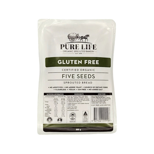 Pure Life Gluten Free 5 Seeds Sprouted Bread 900g