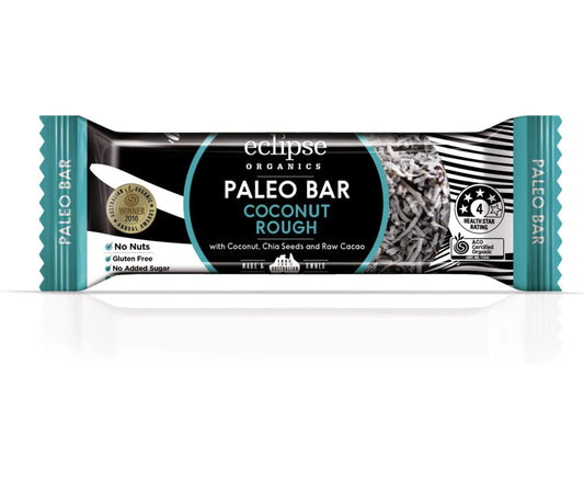 Eclipse Organics Organic Paleo Bar Coconut Rough 45g