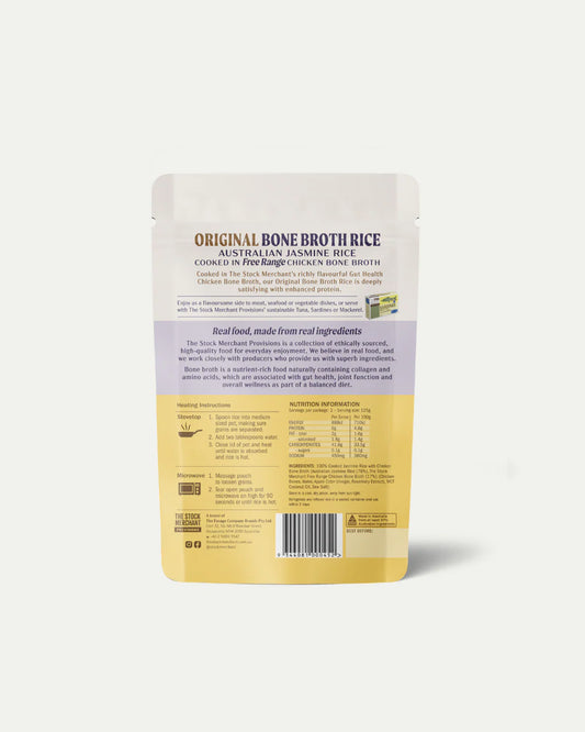 The Stock Merchant Bone Broth Rice Original 250g