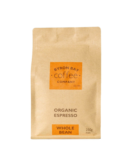 Byron Bay Coffee Co Organic Espresso Whole Bean 250g