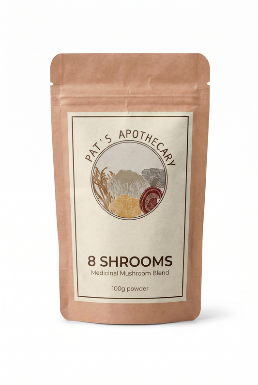 Pat's Apothecary 8-Shrooms Medicinal Mushroom Blend 100g
