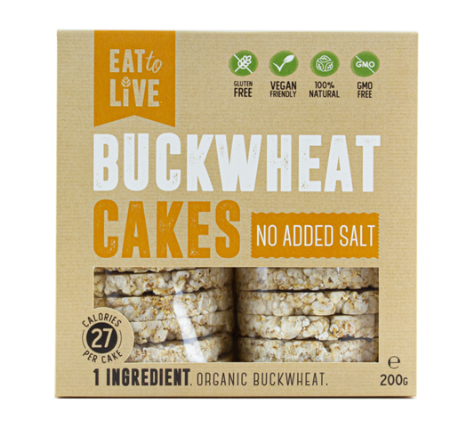 Eat To Live Buckwheat Cakes No Added Salt 220g