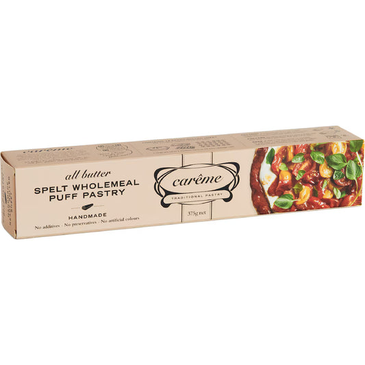 Careme Butter Puff Wholemeal Spelt Pastry 375g