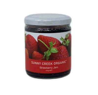 Sunny Creek Organic Strawberry Jam 310g