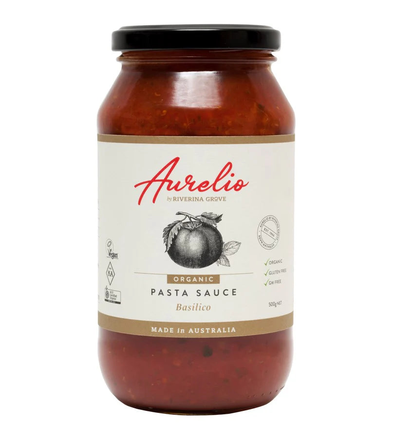 Aurelio Organic Basilico Pasta Sauce 500g