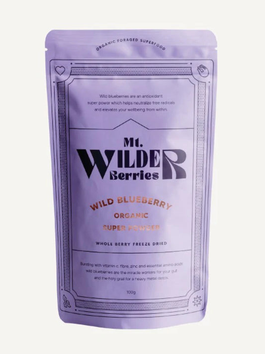 Mt. Wilder Wild Blueberry Organic Superpowder 100g