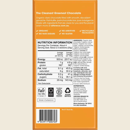 Alter Eco Organic Salted Caramel Dark Truffle Thins 84g