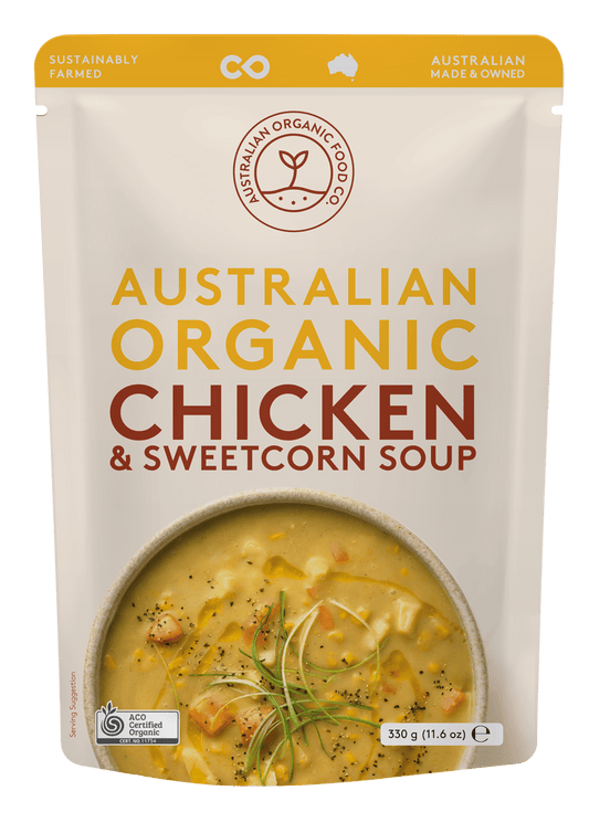 Australian Organic Food Co Organic Chicken & Sweetcorn Soup 330g