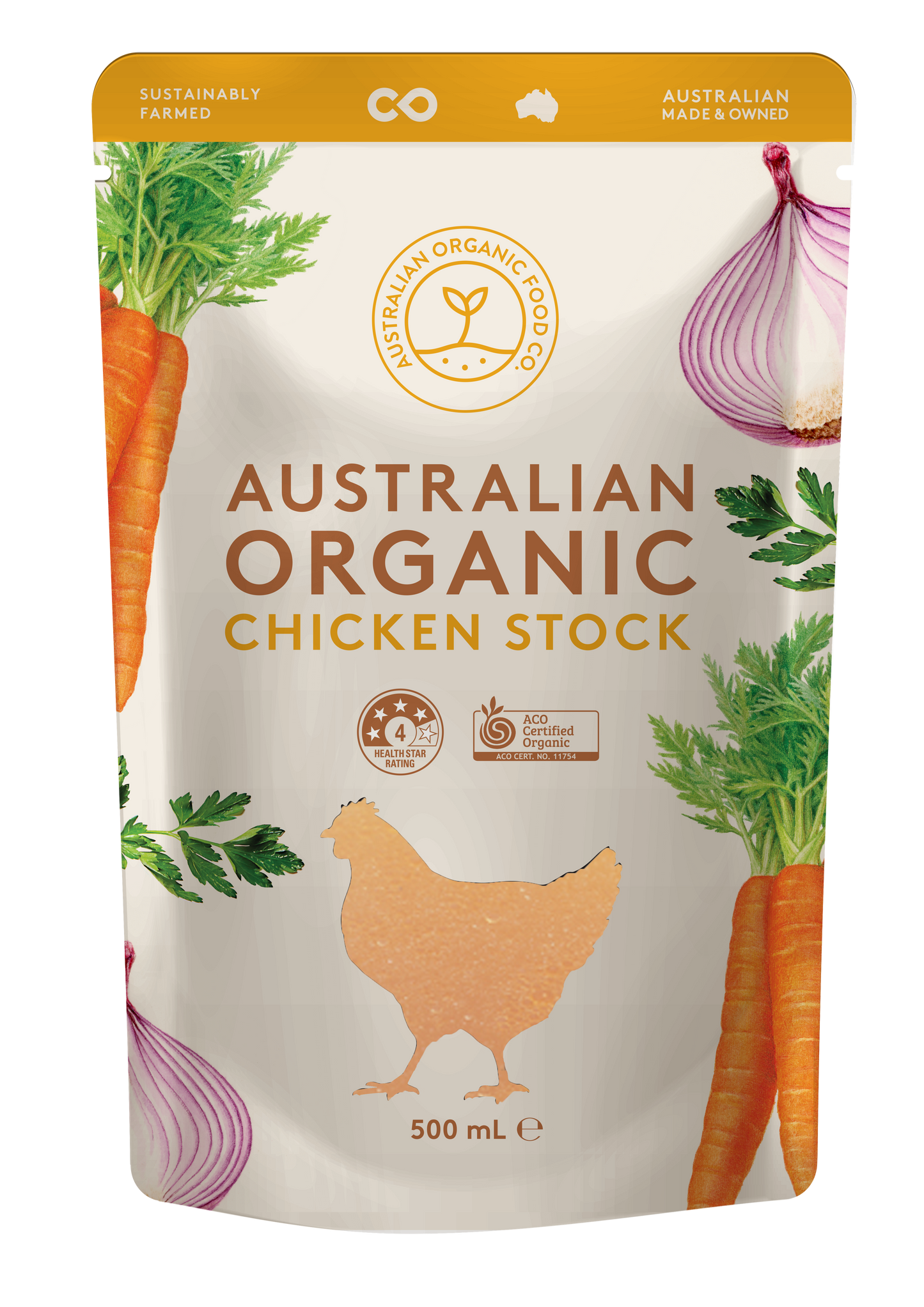 Australian Organic Food Co Organic Chicken Stock 500ml