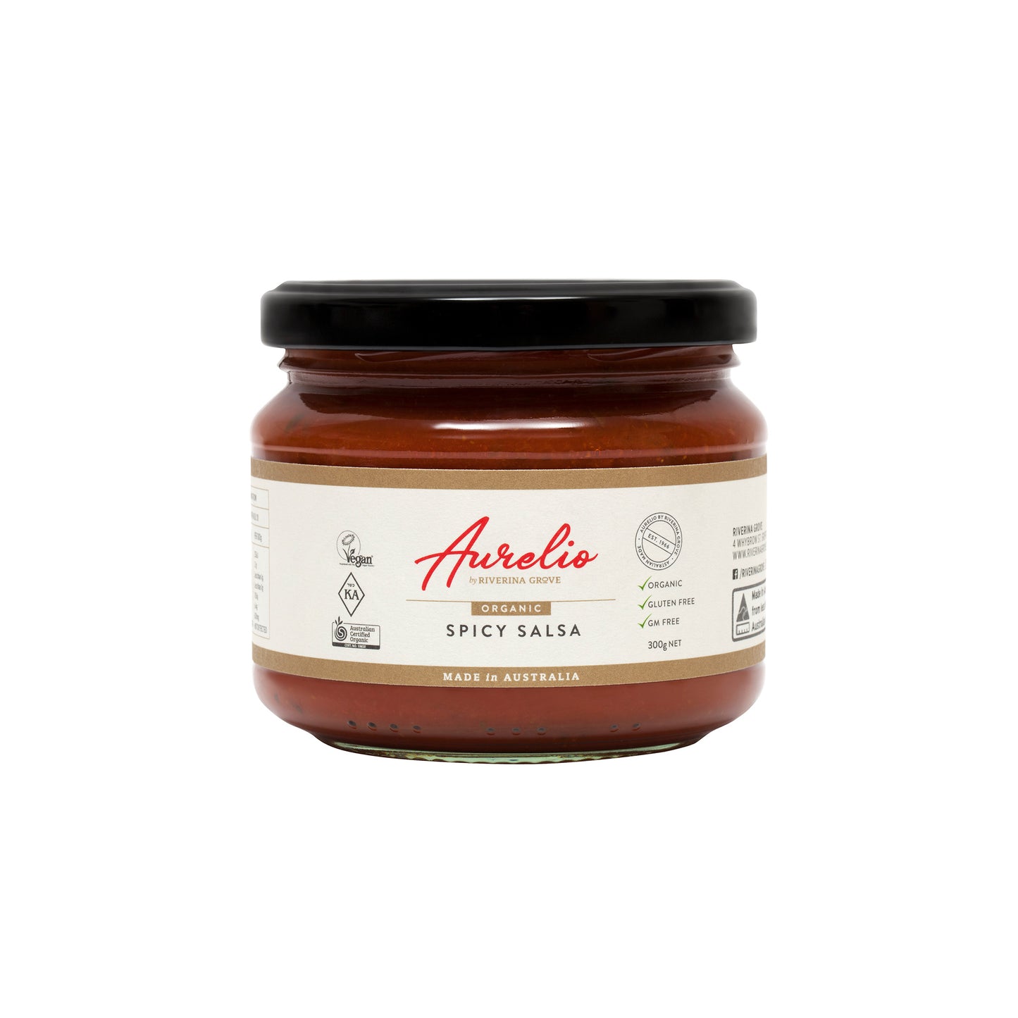 Aurelio Organic Spicy Salsa 300g