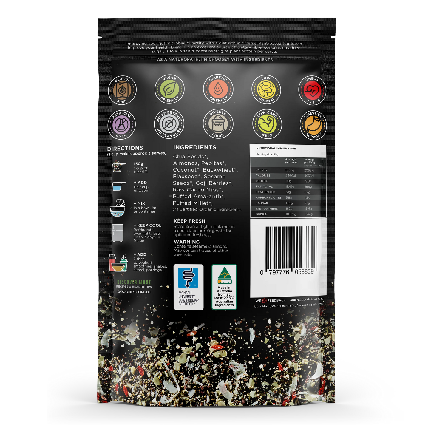 Goodmix Blend 11 Wholefood Breakfast Booster 400g