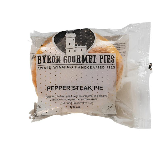 Byron Gourmet Pepper Steak Pie 220g