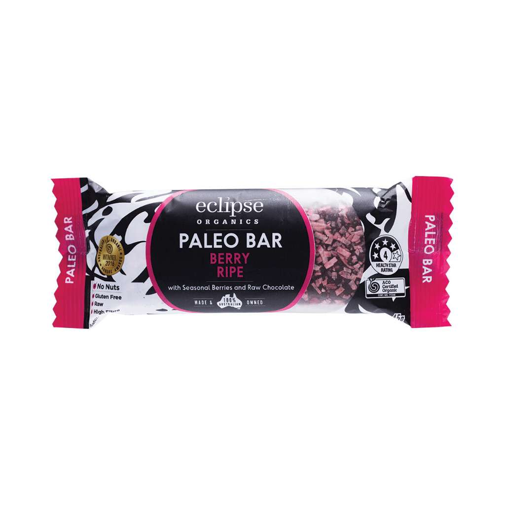 Eclipse Organics Organic Paleo Bar Berry Ripe 45g