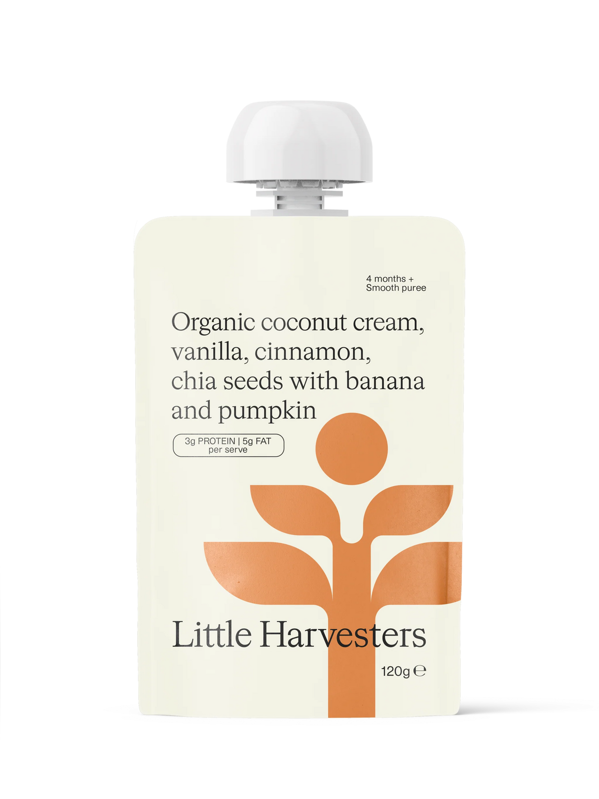 Little Harvesters Puree Pouch Coconut Chia & Cinnamon 120g