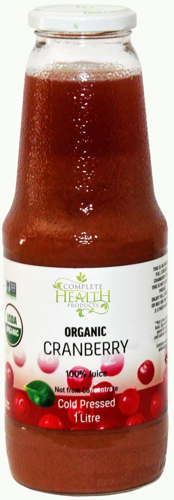 Complete Health Products Organic Cranberry Juice 1L