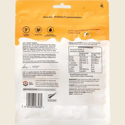 Comvita Kids Soothing Manuka Honey Pops 3 Flavour Pack 15 Pops
