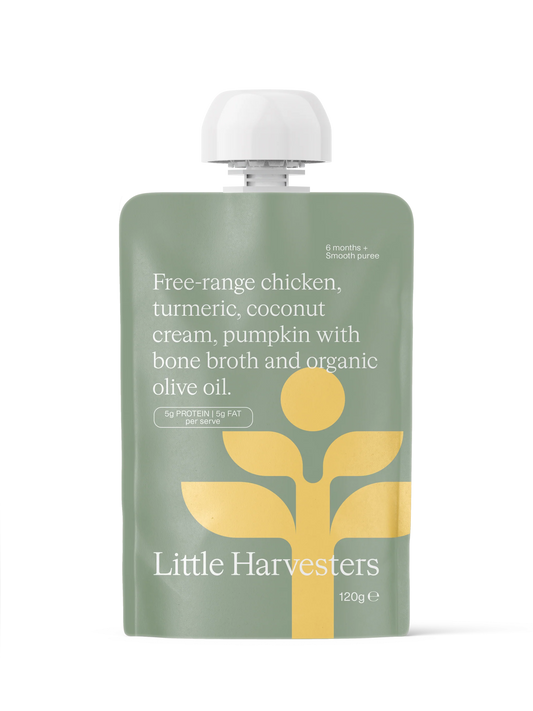 Little Harvesters Puree Pouch Turmeric Chicken 120g