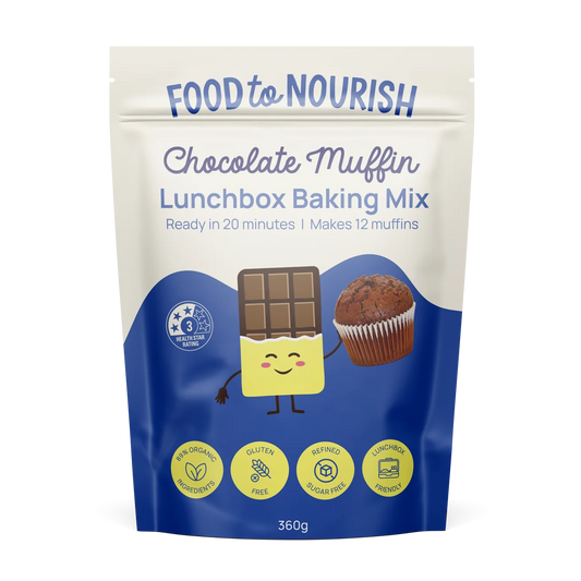 Food to Nourish Lunchbox Baking Mix Chocolate Muffin 360g