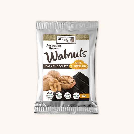The Artisan Mill Walnuts Dark Chocolate Turmeric 100g