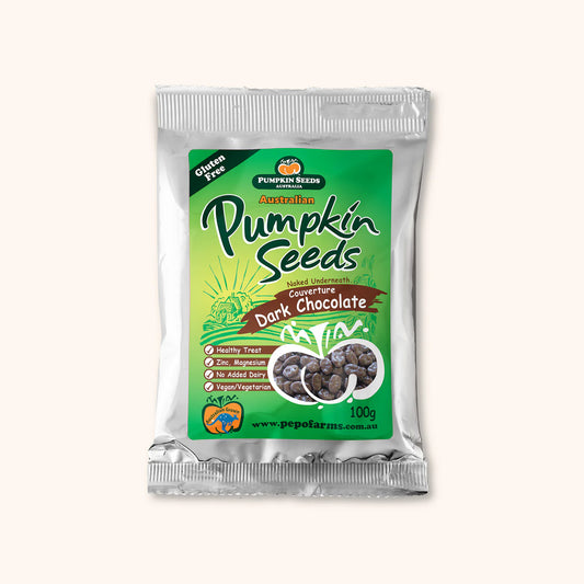 Pepo Farms Pumpkin Seeds Dark Chocolate 100g