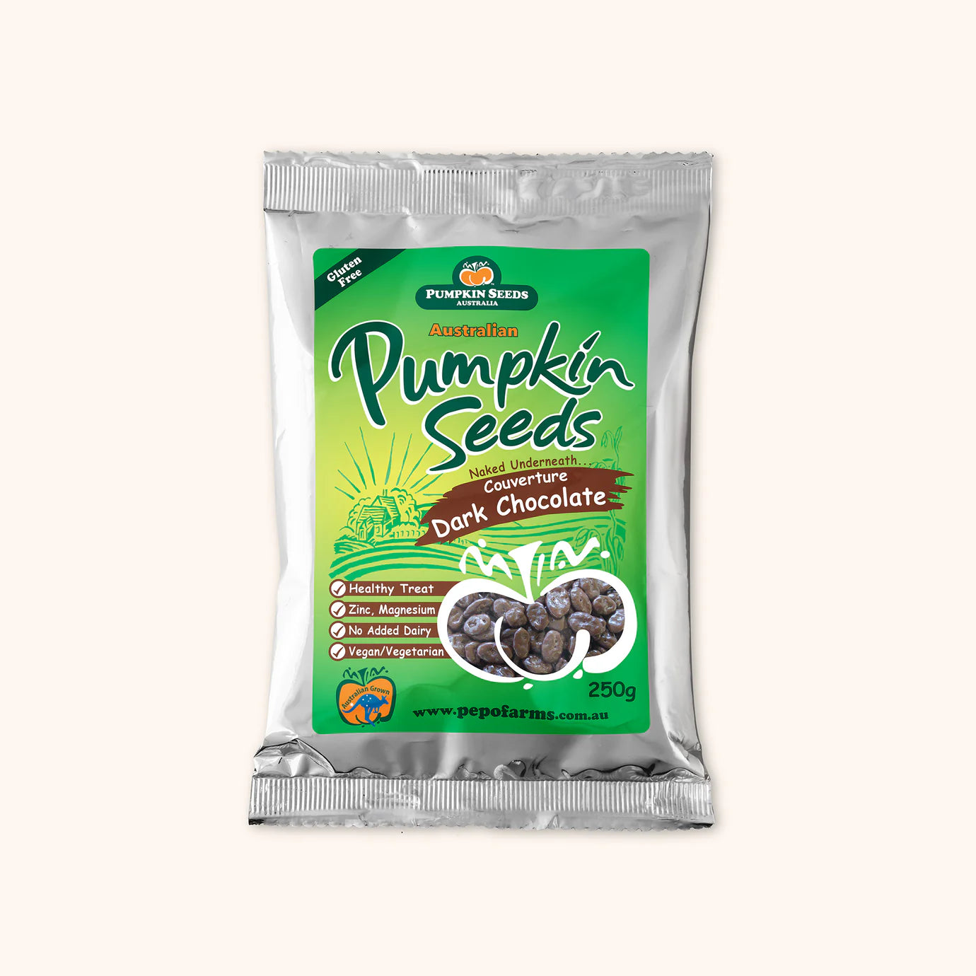 Pepo Farms Pumpkin Seeds Dark Chocolate 250g