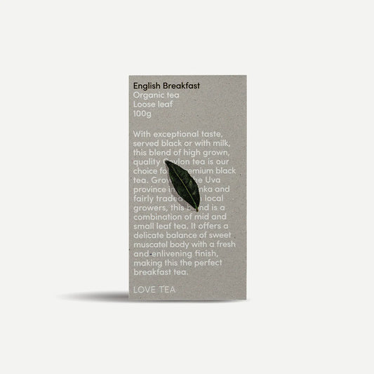 Love Tea Organic English Breakfast Loose Leaf 100g