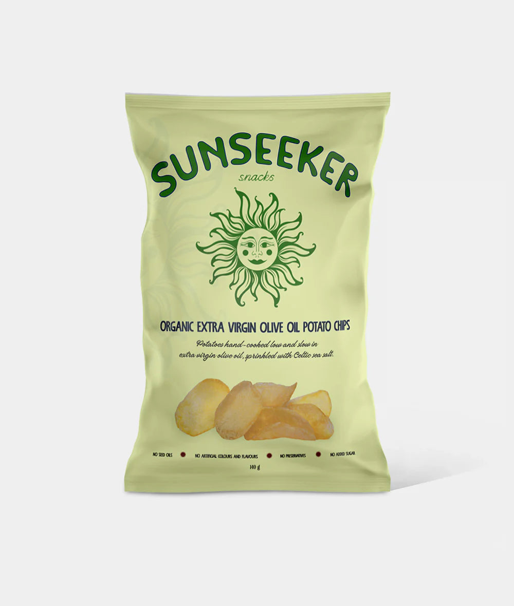 Sunseeker Organic Extra Virgin Olive Oil Chips 140g