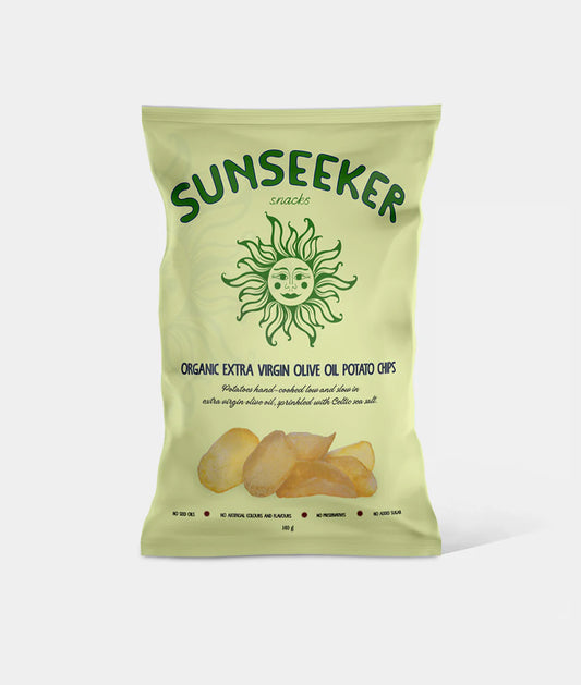 Sunseeker Organic Extra Virgin Olive Oil Chips 140g