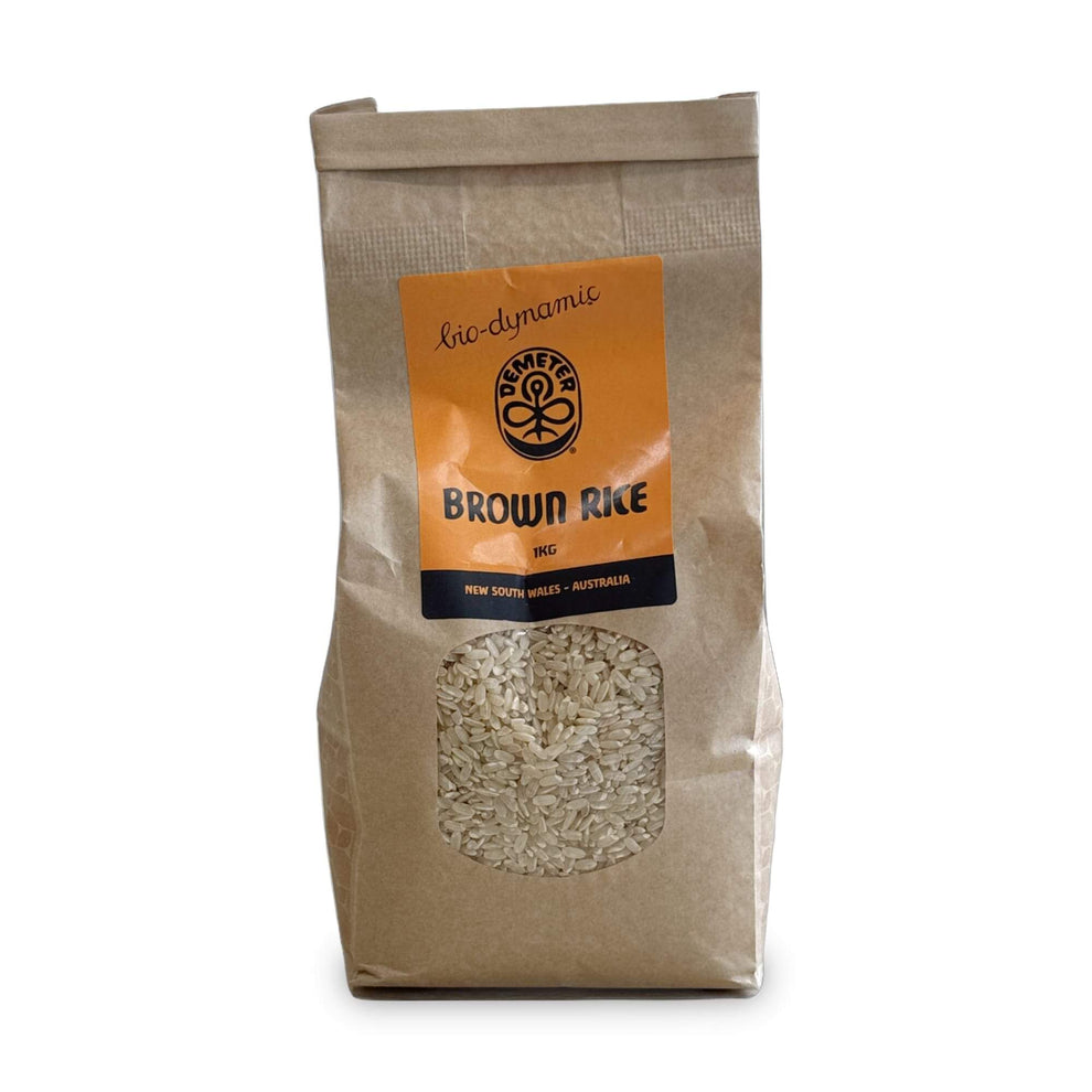 Demeter Biodynamic Rice Medium Grain Brown 1kg – Camberwell Wholefoods