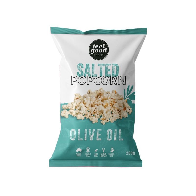 Feel Good Foods Salted Popcorn in Olive Oil 200g
