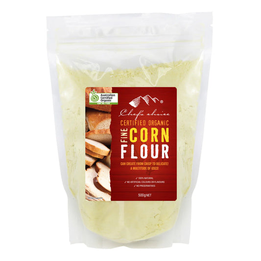 Chef's Choice Organic Fine Corn Flour 500g