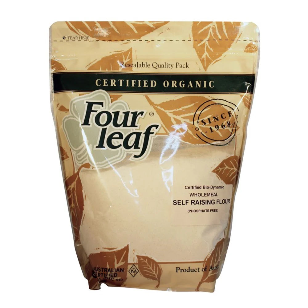 Four Leaf Biodynamic Wholemeal Self Raising Flour 1kg