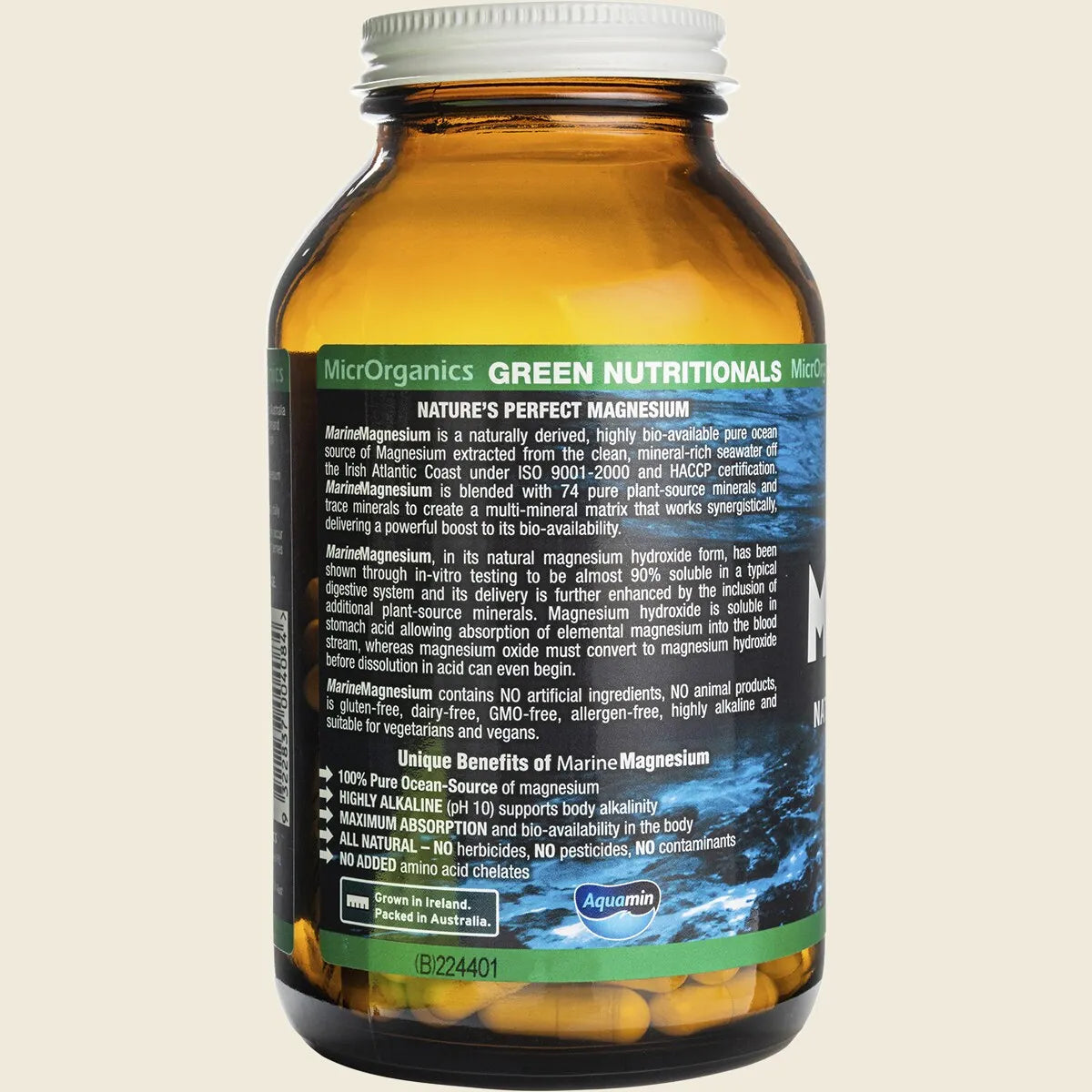 Green Nutritionals Marine Magnesium 260mg 120 Caps